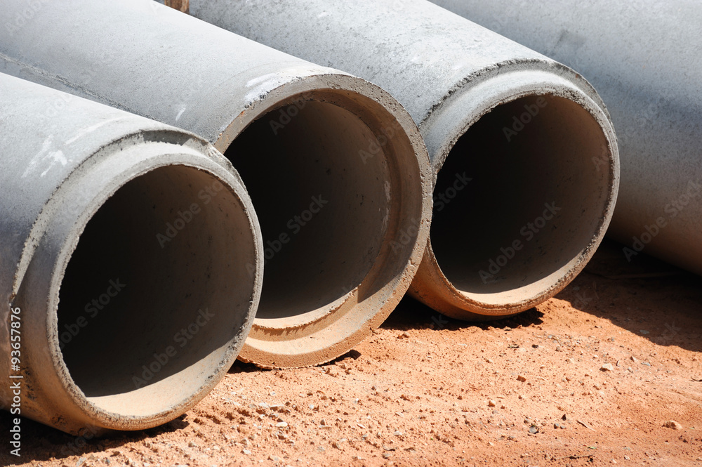 sewage pipes in construction site sewage pipes in construction site