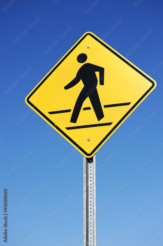 pedestrian sign pedestrian sign