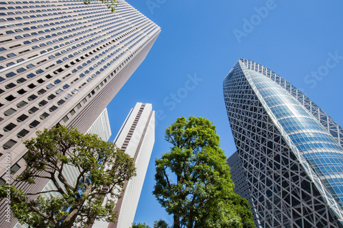 東京新宿の高層ビル群