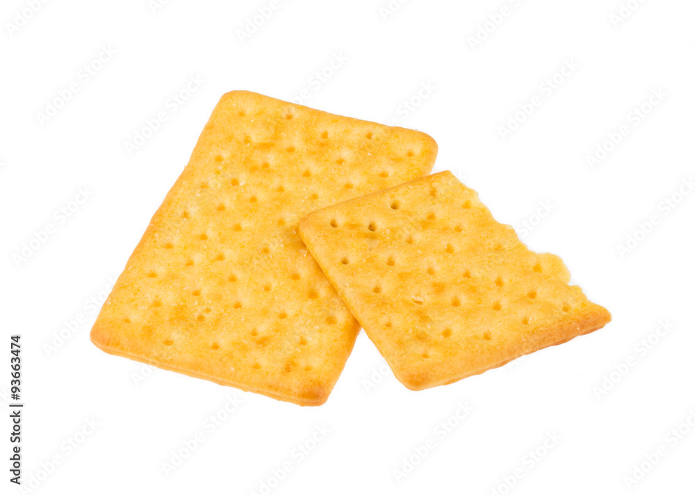 Cheese biscuits on white background Cheese biscuits on white background