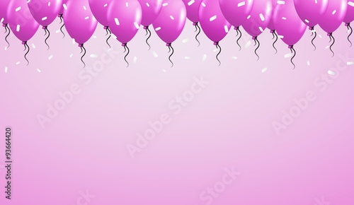 violet balloons on violet background