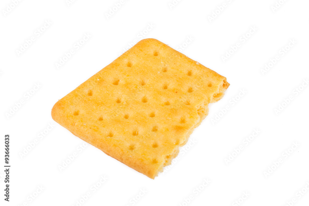 Cheese biscuits on white background Cheese biscuits on white background