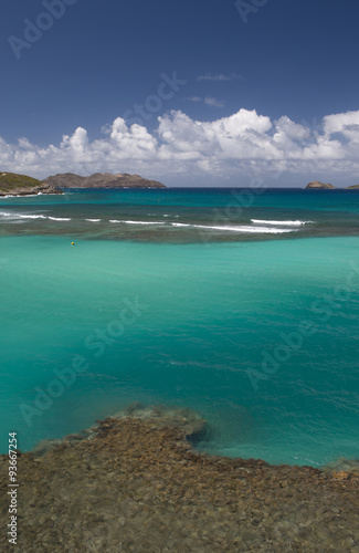 St. Barth island, Caribbean sea