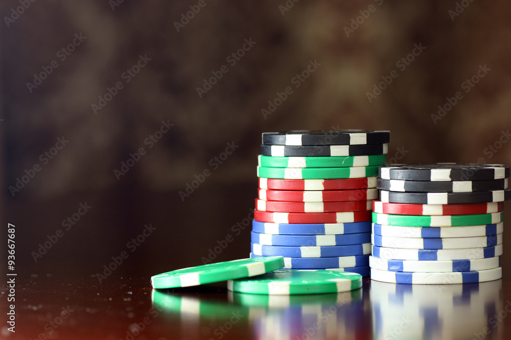 Fototapeta premium poker chips Cards