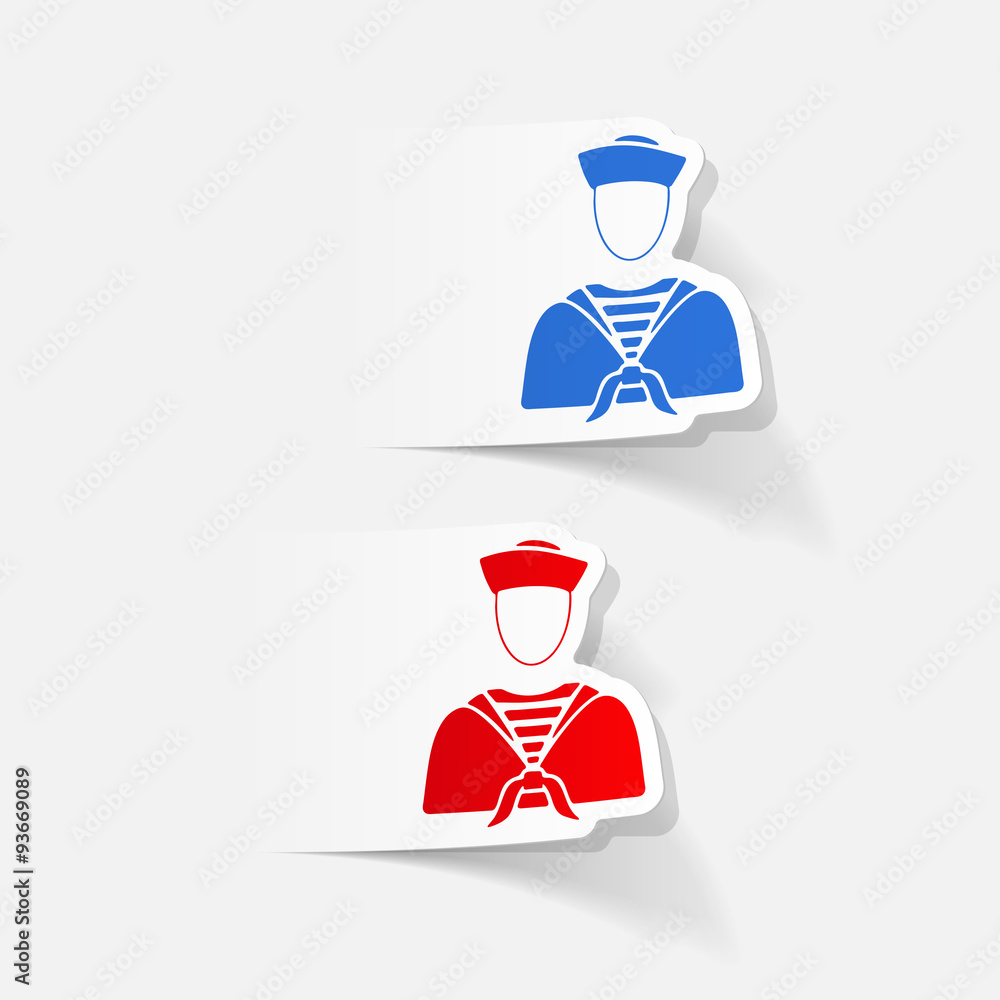realistic design element. sailor realistic design element. sailor