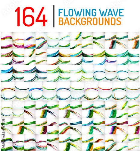 Huge mega collection of wave abstract backgrounds