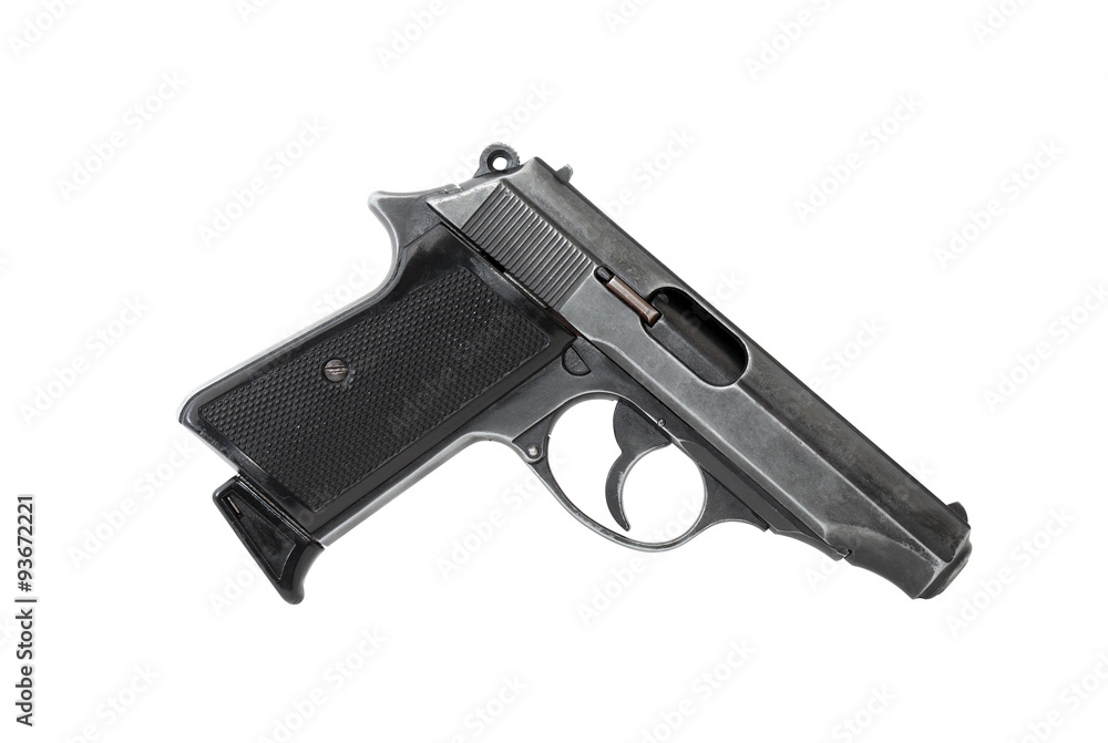 Pistol On White Pistol On White