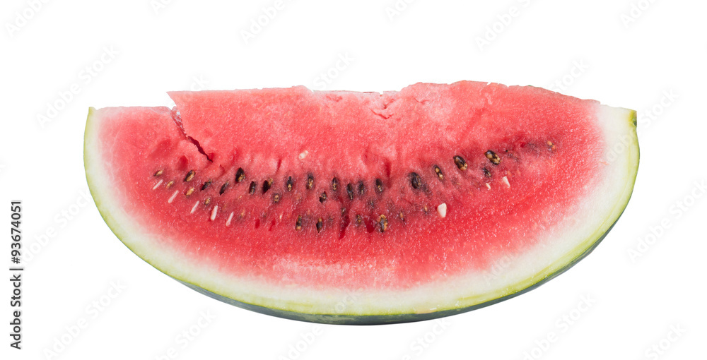 Sliced ripe watermelon isolated on white background cutout Sliced ripe watermelon isolated on white background cutout