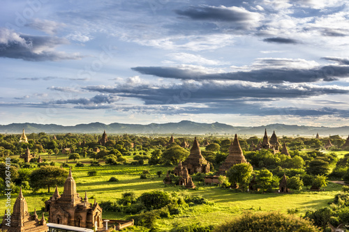 Canvas Pagoda landscape the Temples of Bagan(Pagan), Mandalay, Burma