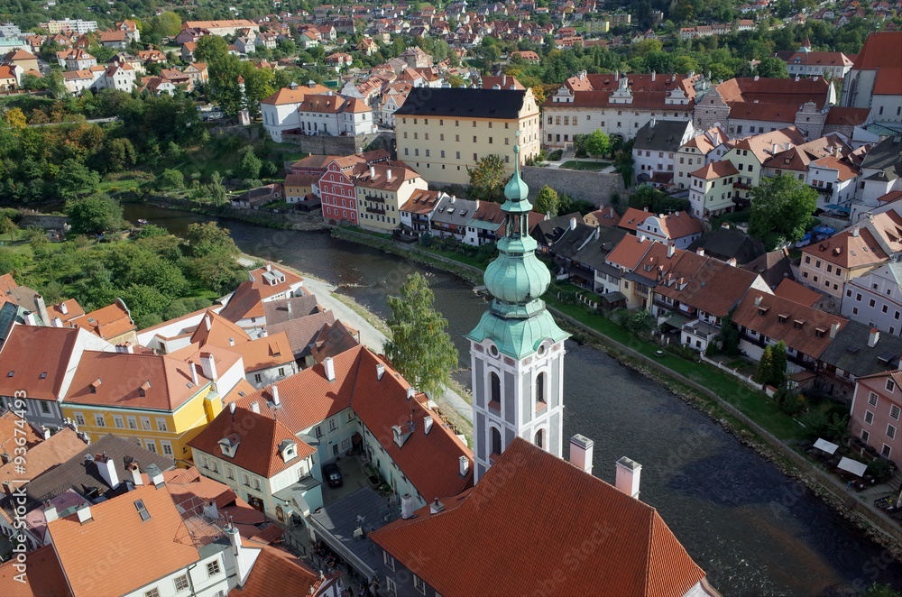 Obraz premium チェスキークルムロフの風景