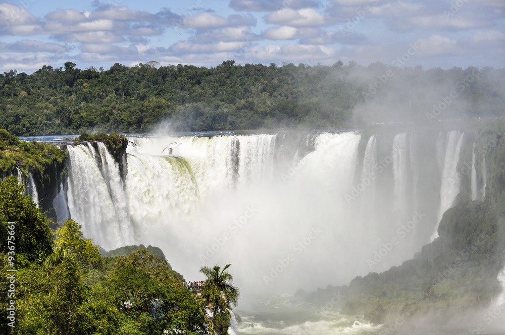 Close to Devil's Throat at Iguazu Falls,  Brazil