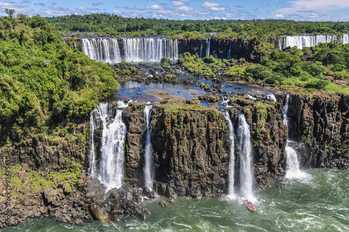 Panoramic view at Iguazu Falls   Brazil