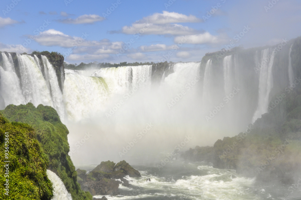 Close to Devil's Throat at Iguazu Falls, Brazil Close to Devil's Throat at Iguazu Falls, Brazil