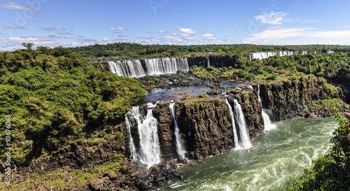View of the falls at Iguazu Falls, Brazil