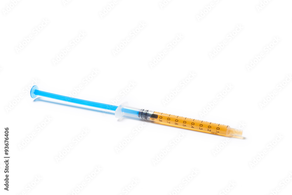Syringe isolated on white background Syringe isolated on white background