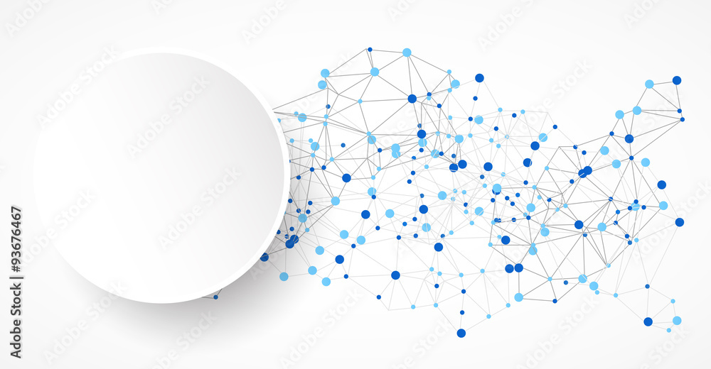 Abstract polygonal background with connecting dots and lines.