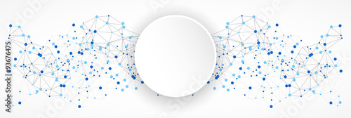 Abstract polygonal background with connecting dots and lines.
