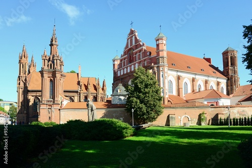 St Anne's church in Vilnius, Lithuania. UNESCO world heritage site.