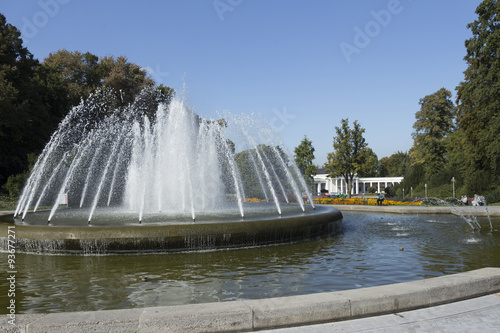 Runder Springbrunnen