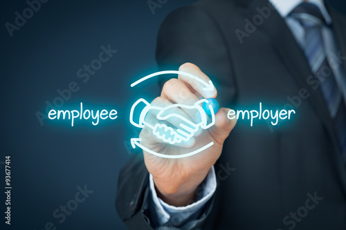 Konstfotografi Employee and employer