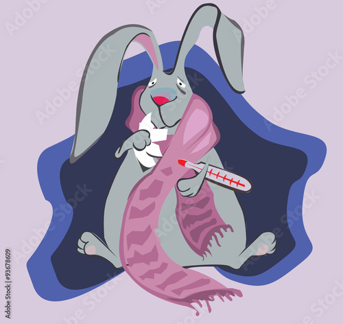 sick rabbit