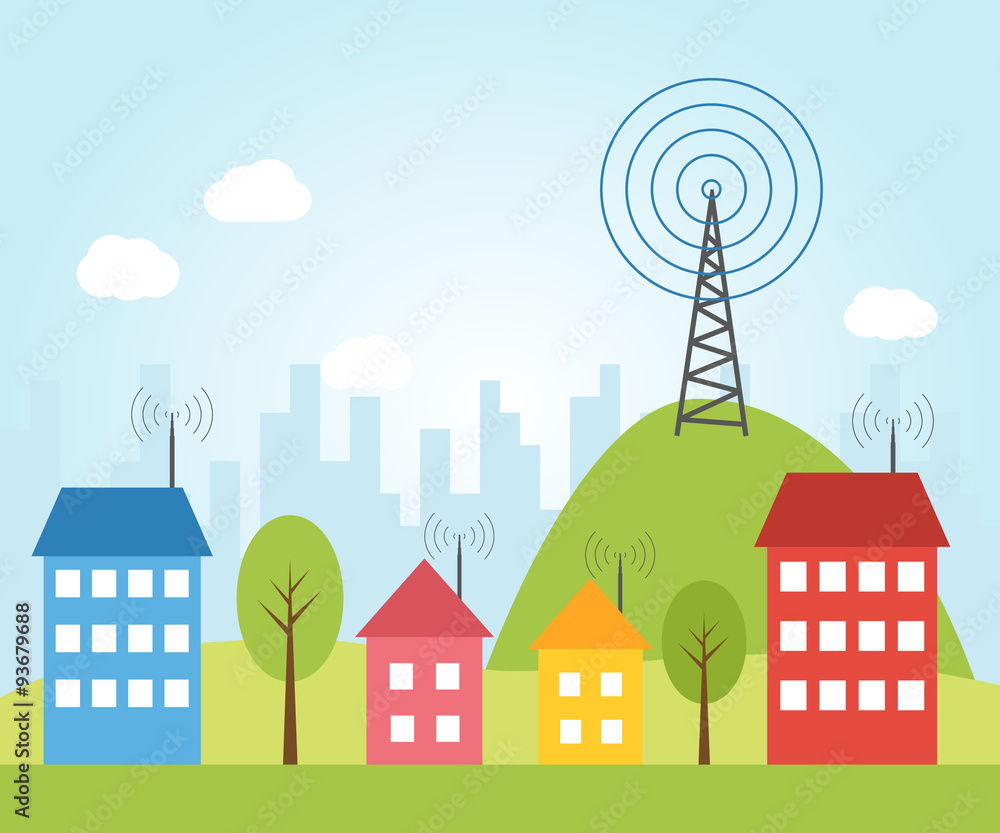 Illustration of wireless signal