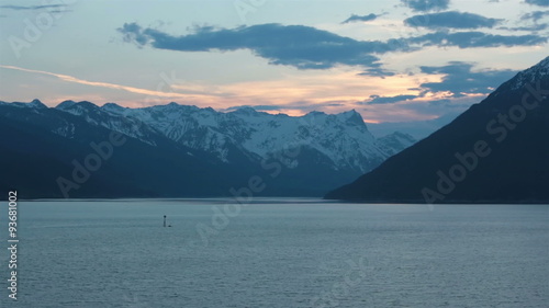Wallpaper Mural Glacier Bay Alaska sunrise from cruise ship HD 7242 Torontodigital.ca