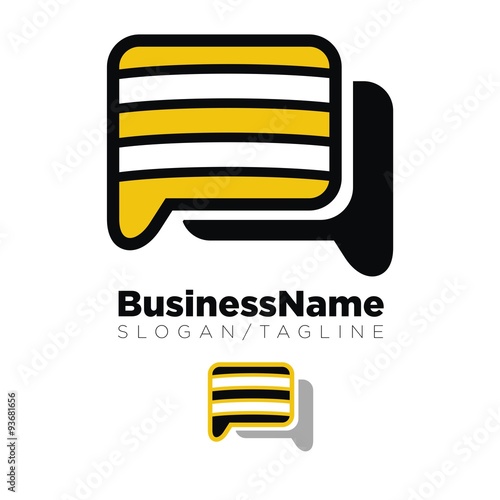 Honey Bee logo icon Vector