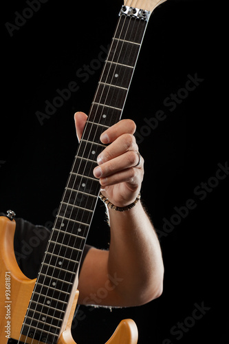 Guitar hero playing