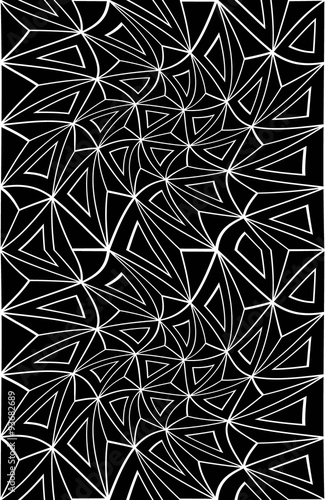 Vector modern seamless sacred geometry pattern trippy, black and white abstract geometric background, trendy print, monochrome retro texture, hipster fashion design