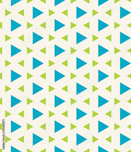 Vector modern seamless colorful geometry pattern triangle polygon, color blue green abstract geometric background, trendy multicolored print, retro texture, hipster fashion design