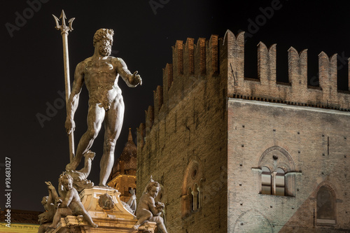 Принти на полотні Bologna, fontana del Nettuno