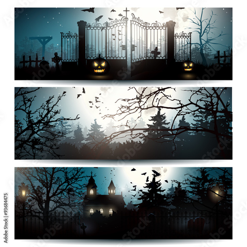 Halloween banners