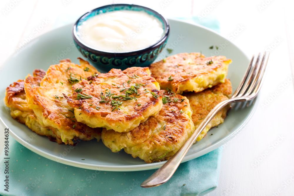 Courgette pancakes Courgette pancakes