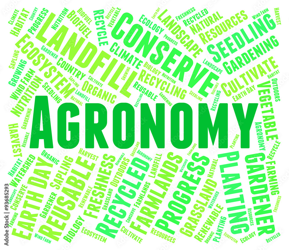 Agronomy Word Shows Farms Cultivation And Farmstead Agronomy Word Shows Farms Cultivation And Farmstead