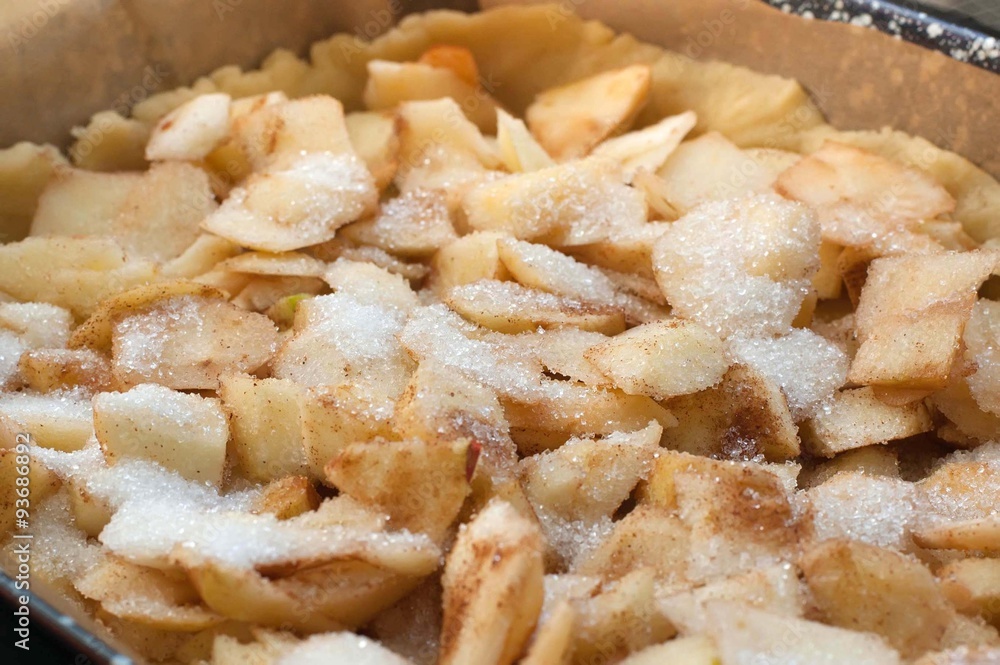 Apple pie ready for baking Apple pie ready for baking