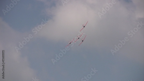 Airshow T-6 maneuver HD photo