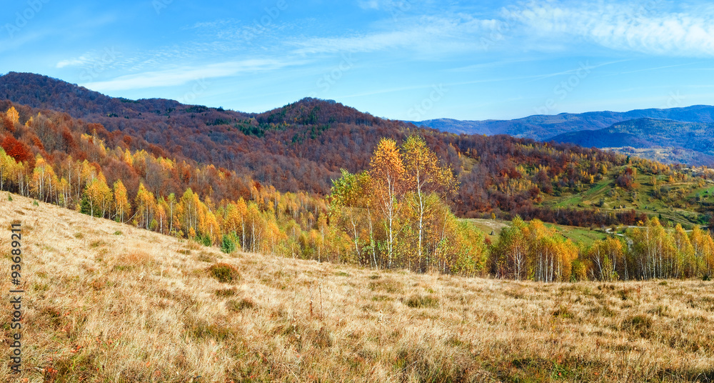 Autumn mountain view
