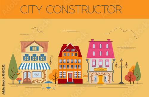 Great city map creator. Colour version. House constructor. House