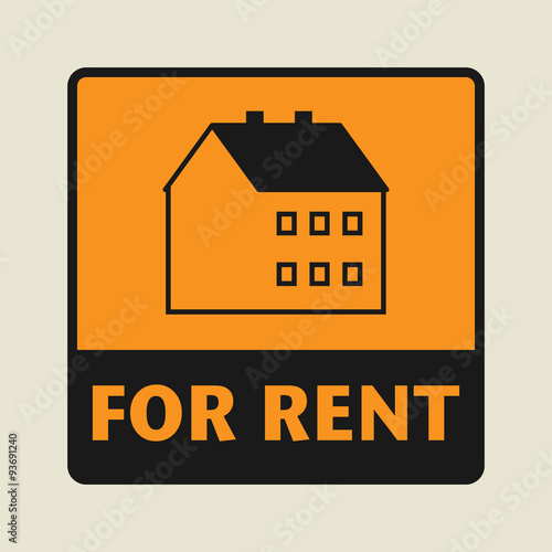 For Rent icon or sign