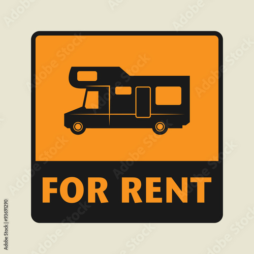 For Rent icon or sign