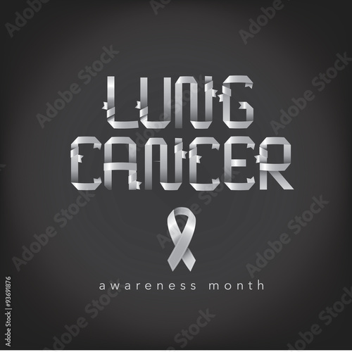 Lung cancer awareness white ribbon design. royalty free stock illustration for ad, promotion, poster, flier, blog, article, social media, marketing