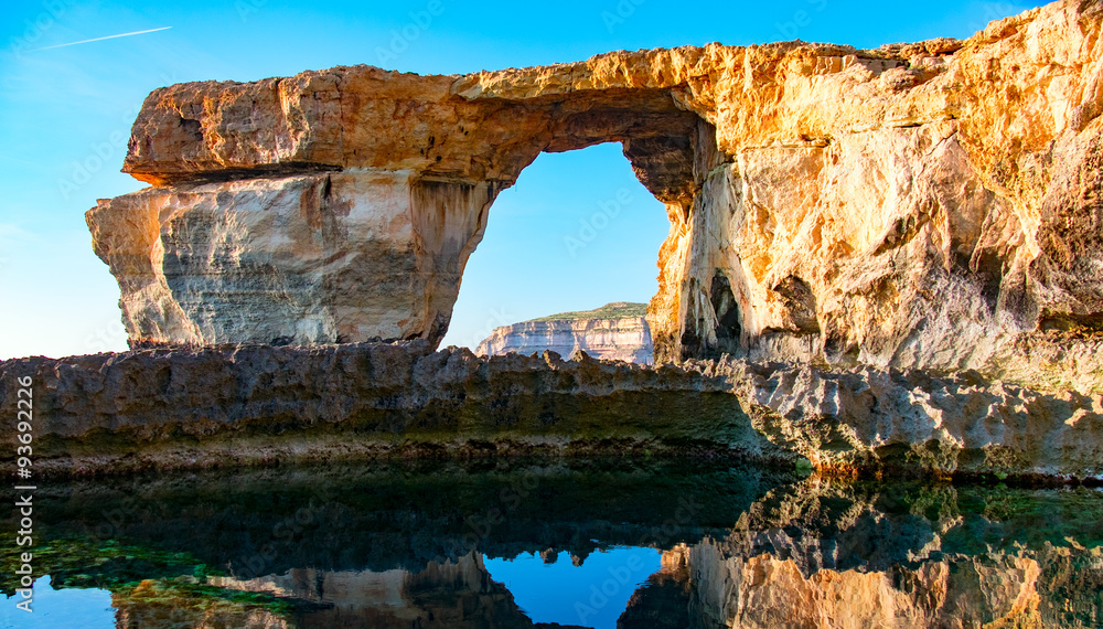 Azure Window, natural arch, famous landmark and popular tourist