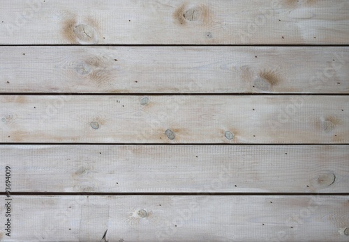 White wooden fence deck