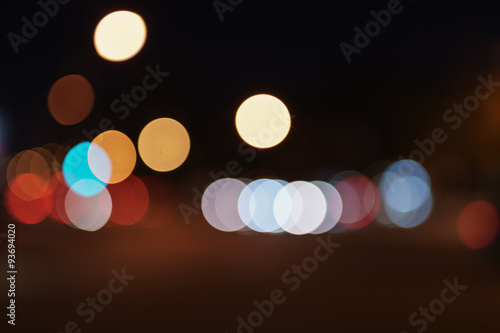 blurred background of night city cars lights © GCapture