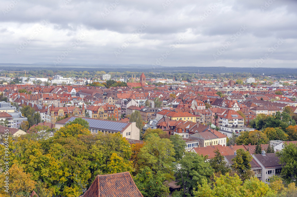Fototapeta premium Nuremberg city view, Germany