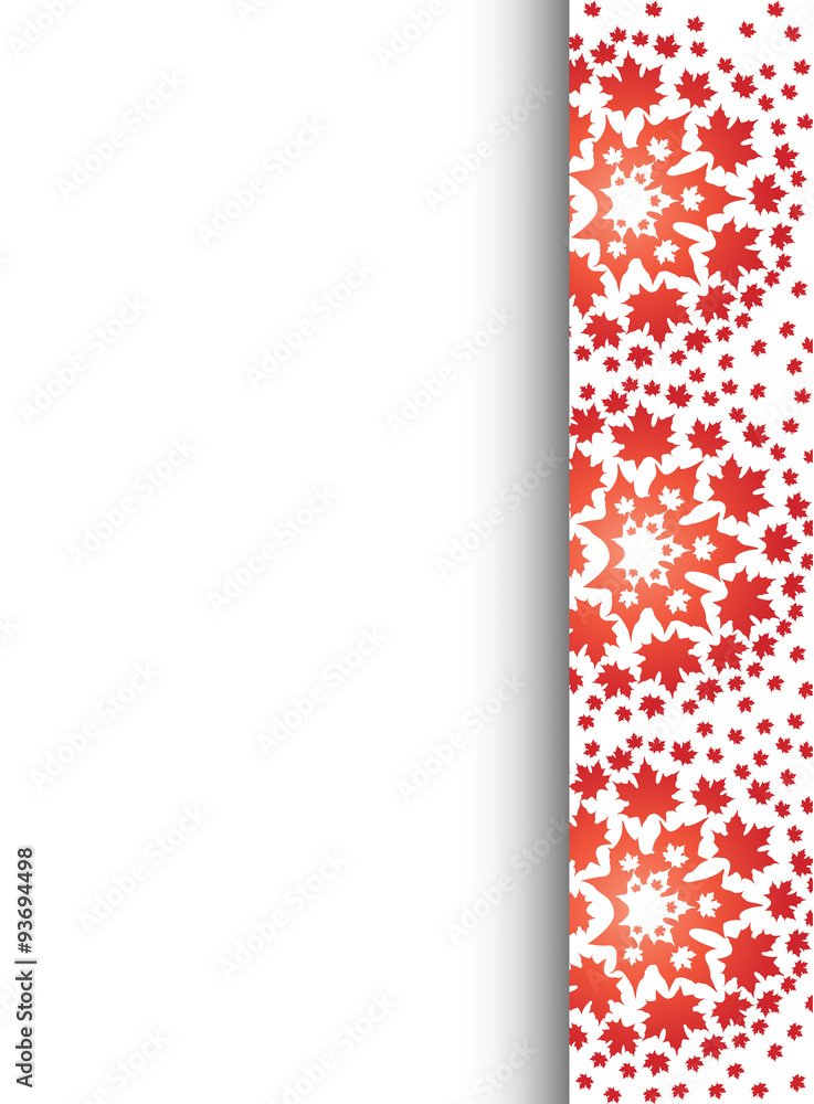 Red maple pattern letterhead background vector Red maple pattern letterhead background vector