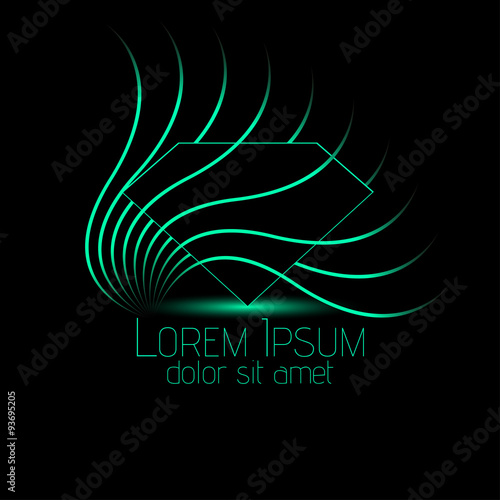 Gemstones design use for Gems logo, diamond logo, background for jewelry, jewellery, jewelry or gems company