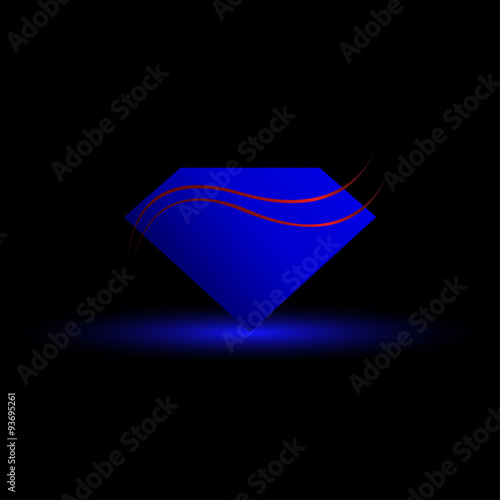 Gemstones design use for Gems logo, diamond logo, background for jewelry, jewellery, jewelry or gems company