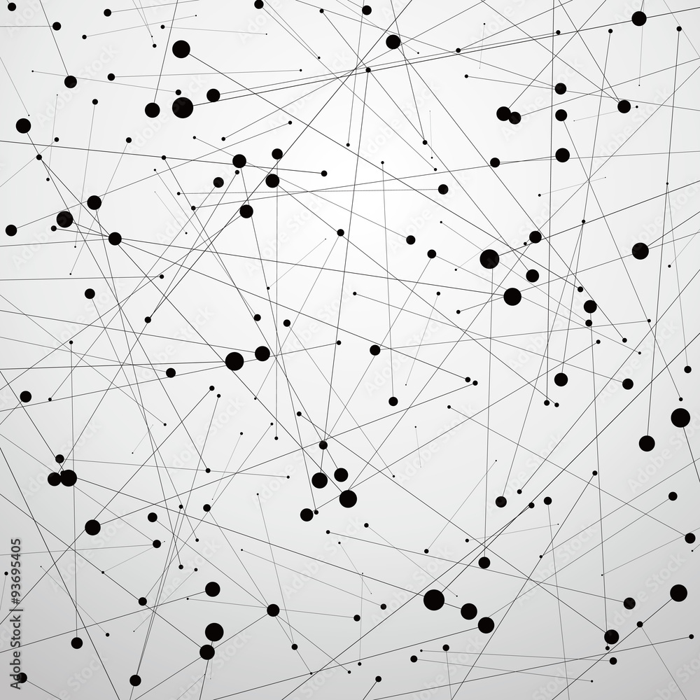 Of points and lines abstract background Of points and lines abstract background